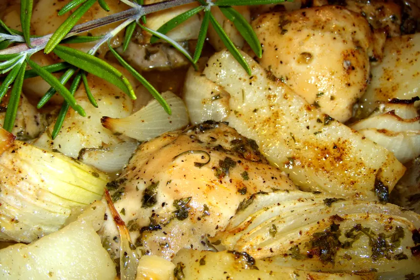 Tuscan-Style Roasted Chicken with Garlic and Rosemary