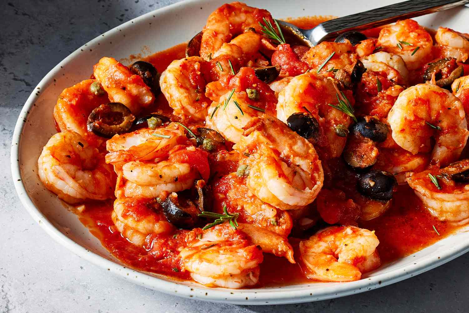 Sautéed Shrimp and Italian Sausage with Garlic Tomato Sauce