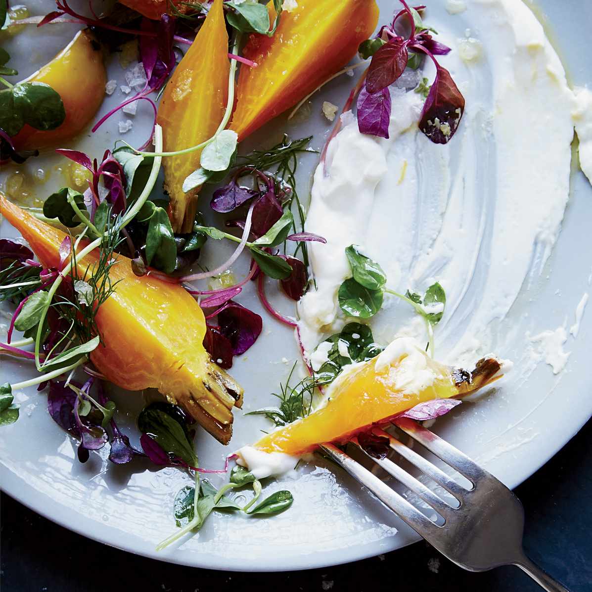 Yellow Beet and Yogurt Salad with Fresh Herbs