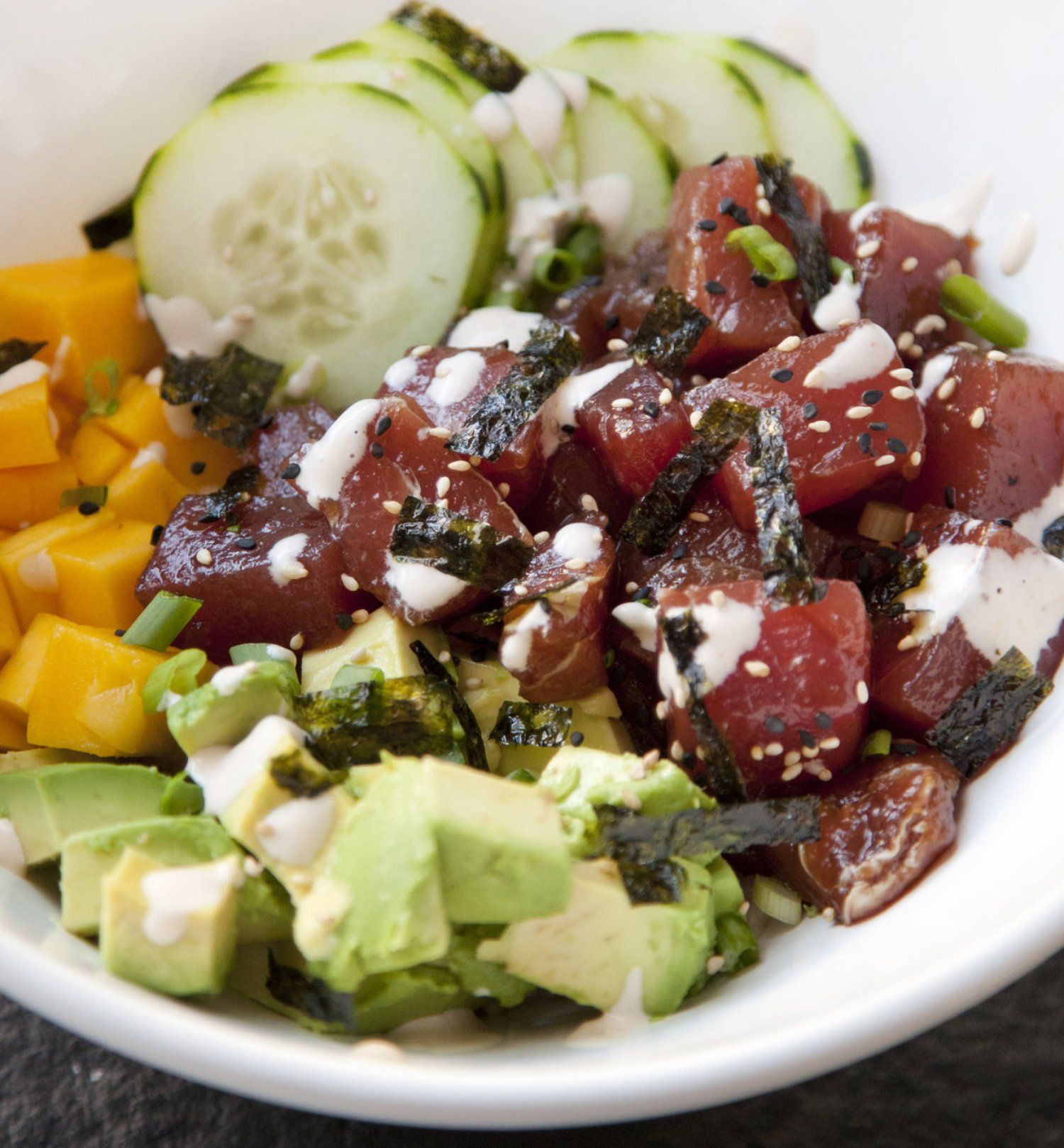Yellowfin Tuna Yuzu Poke Bowl