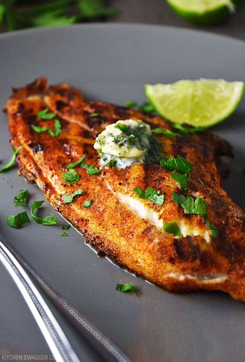 Pan-Seared Catfish with Smoky Jalapeño Butter