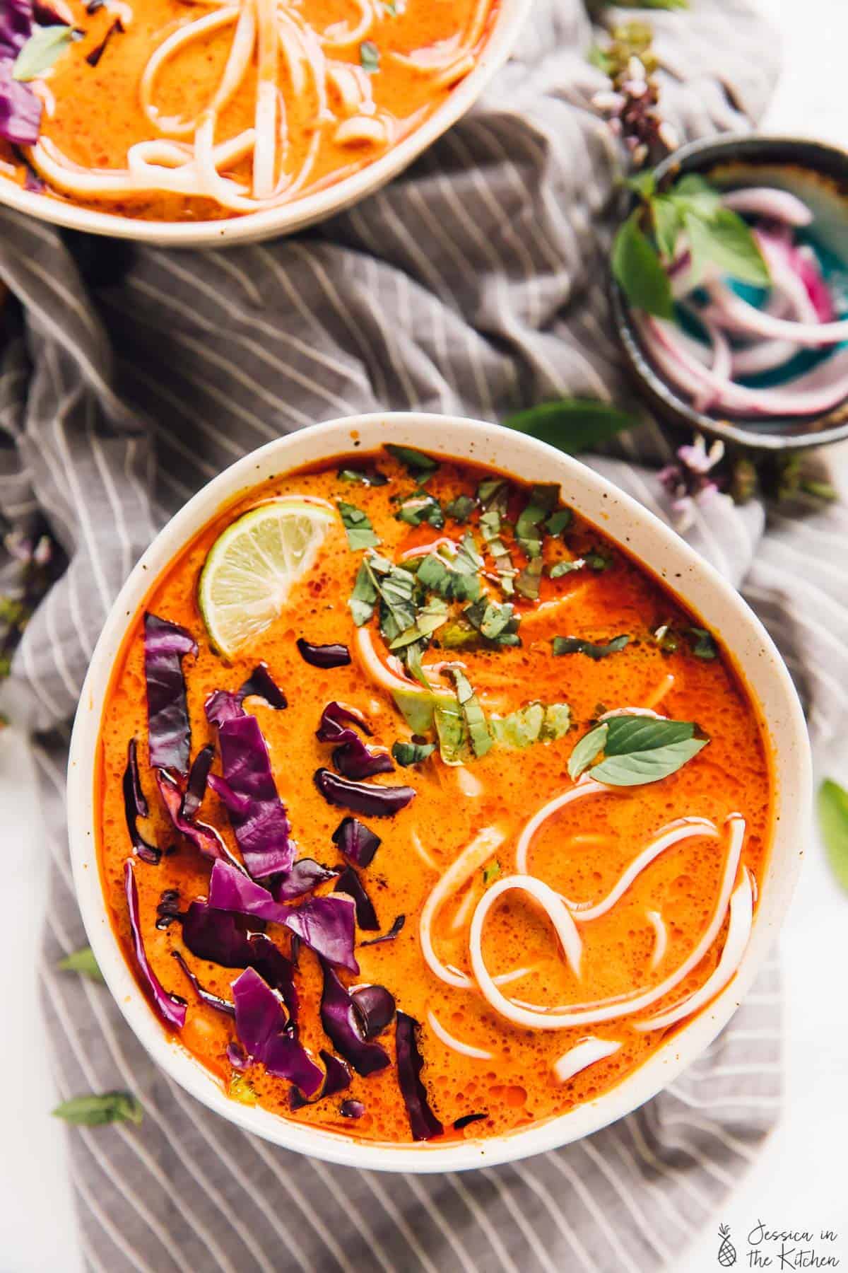 Coconut Lime Vegan Thai Curry Soup
