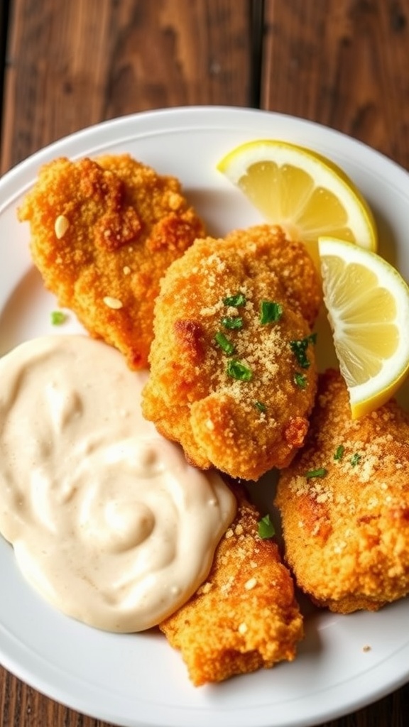 Pan-Seared Catfish with Creamy Jalapeño Remoulade