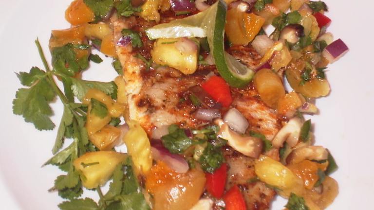 Pan-Seared Catfish with Cajun-Spiced Corn and Tomato Relish