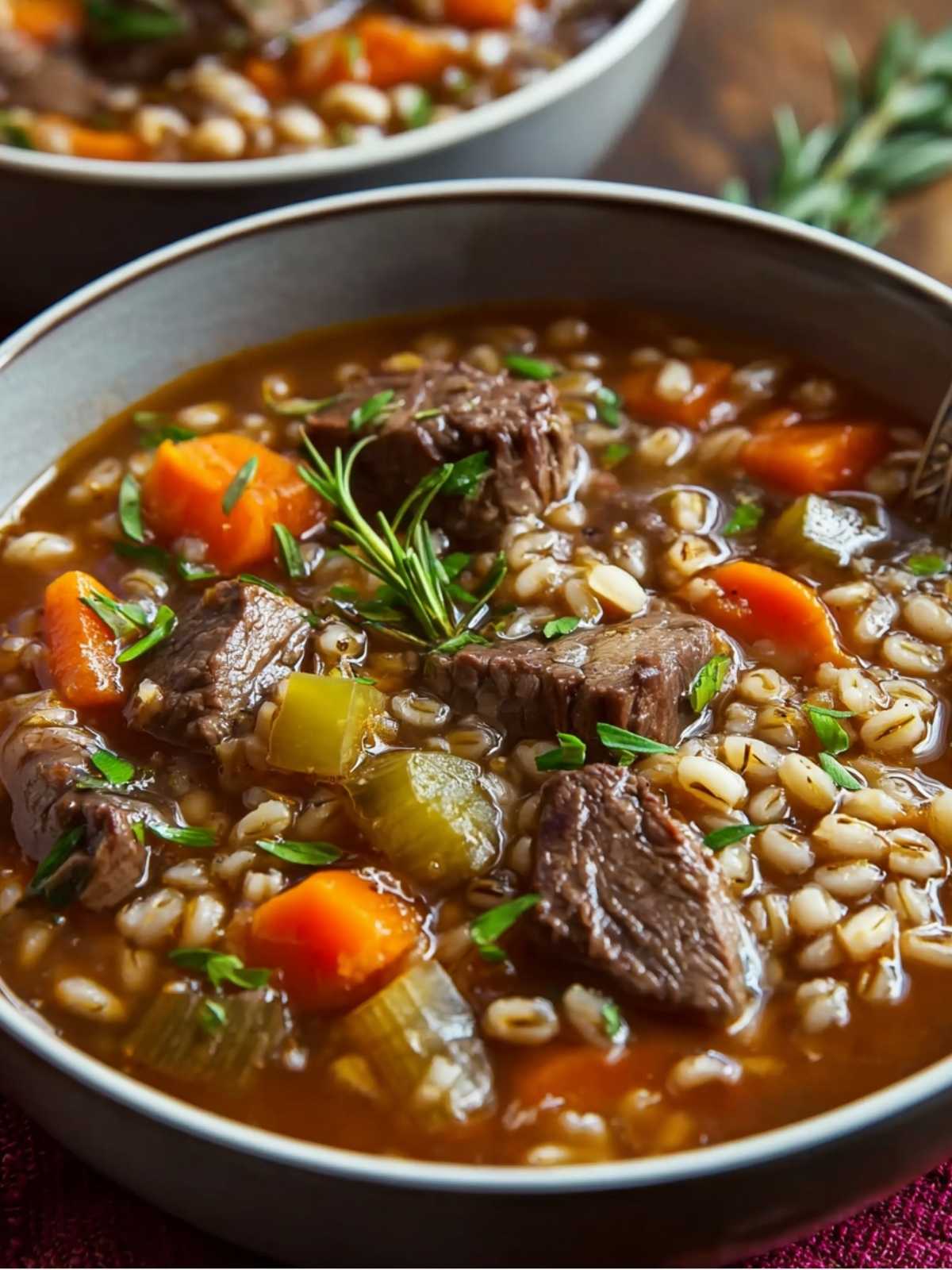St. Cloud-Inspired Hearty Beef and Barley Soup