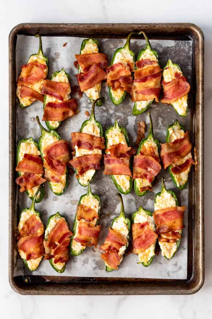 Bacon-Wrapped Jalapeño Poppers with Cream Cheese