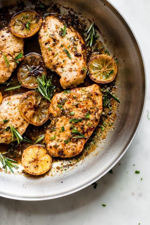 Baked Italian-Style Chicken with Roasted Garlic and Rosemary