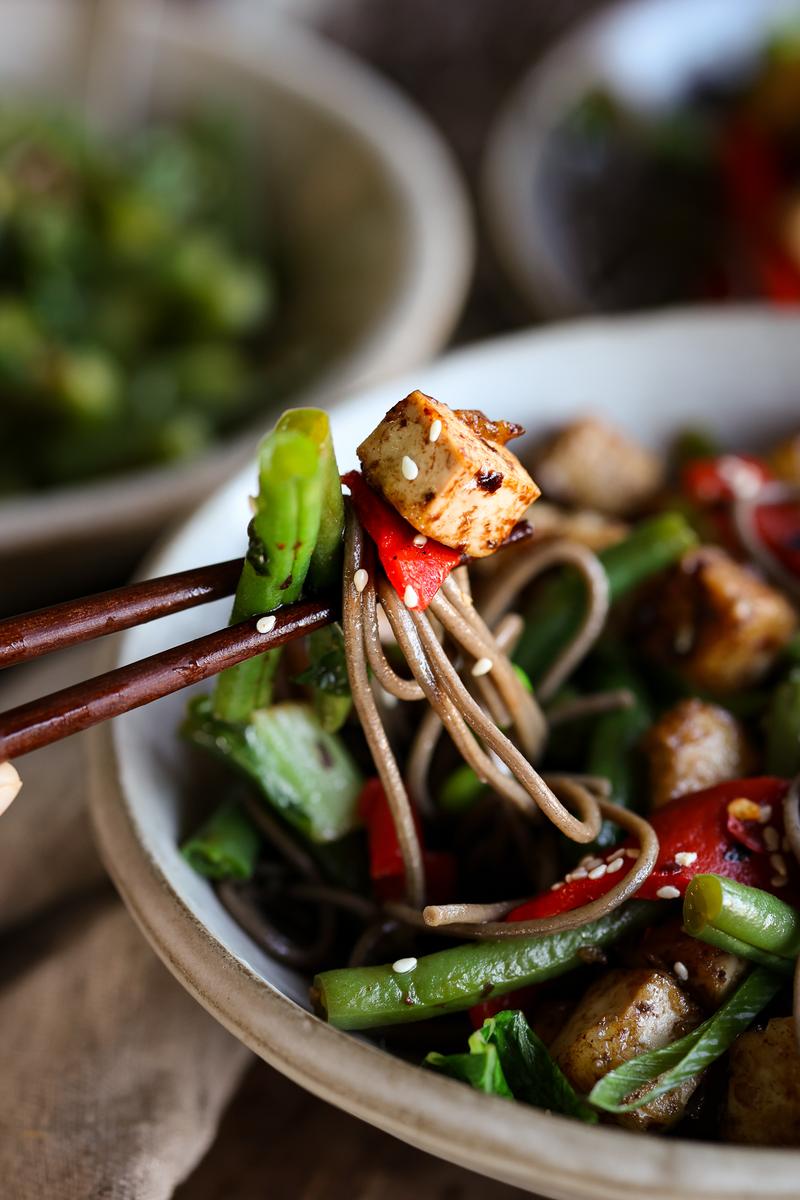 Miso-Glazed Black Bean Tofu Bowls