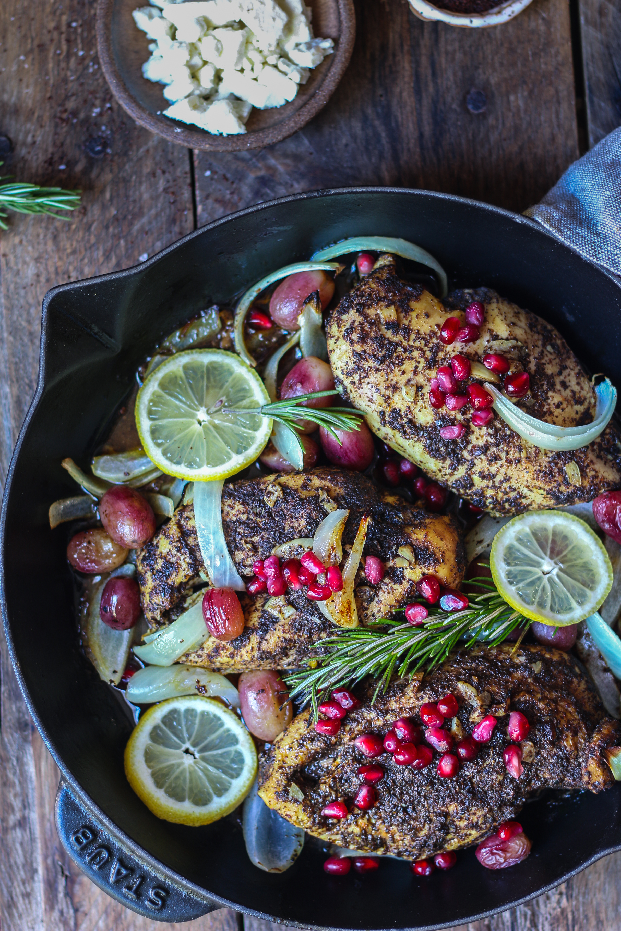 Sumac-Spiced Chicken with Roasted Garlic and Lemon