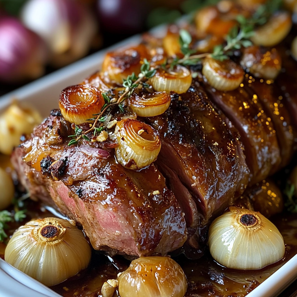 Slow-Roasted Kangaroo Shoulder with Pepperberry Glaze