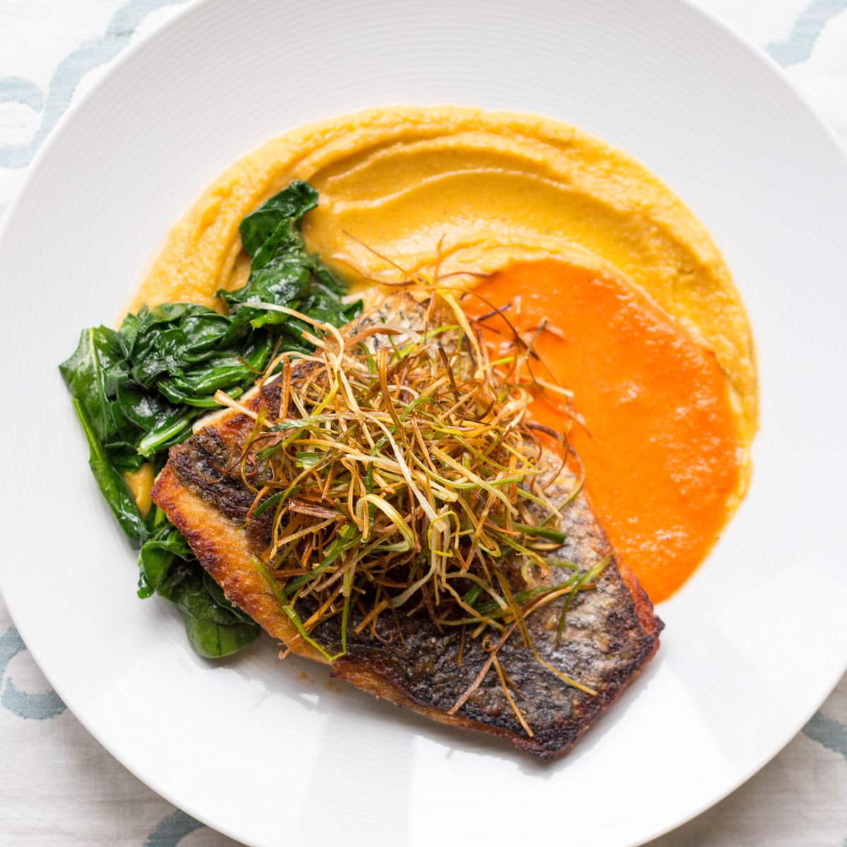Tasmanian Pepperberry-Spiced Roasted Barramundi
