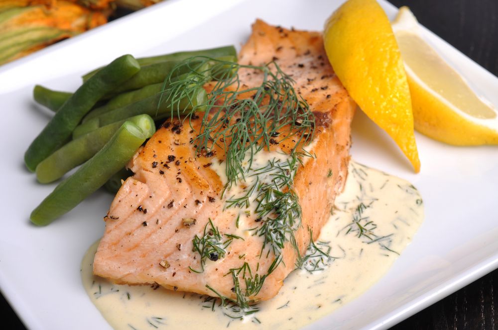 Frozen Lake White Fish with Lemon-Dill Sauce