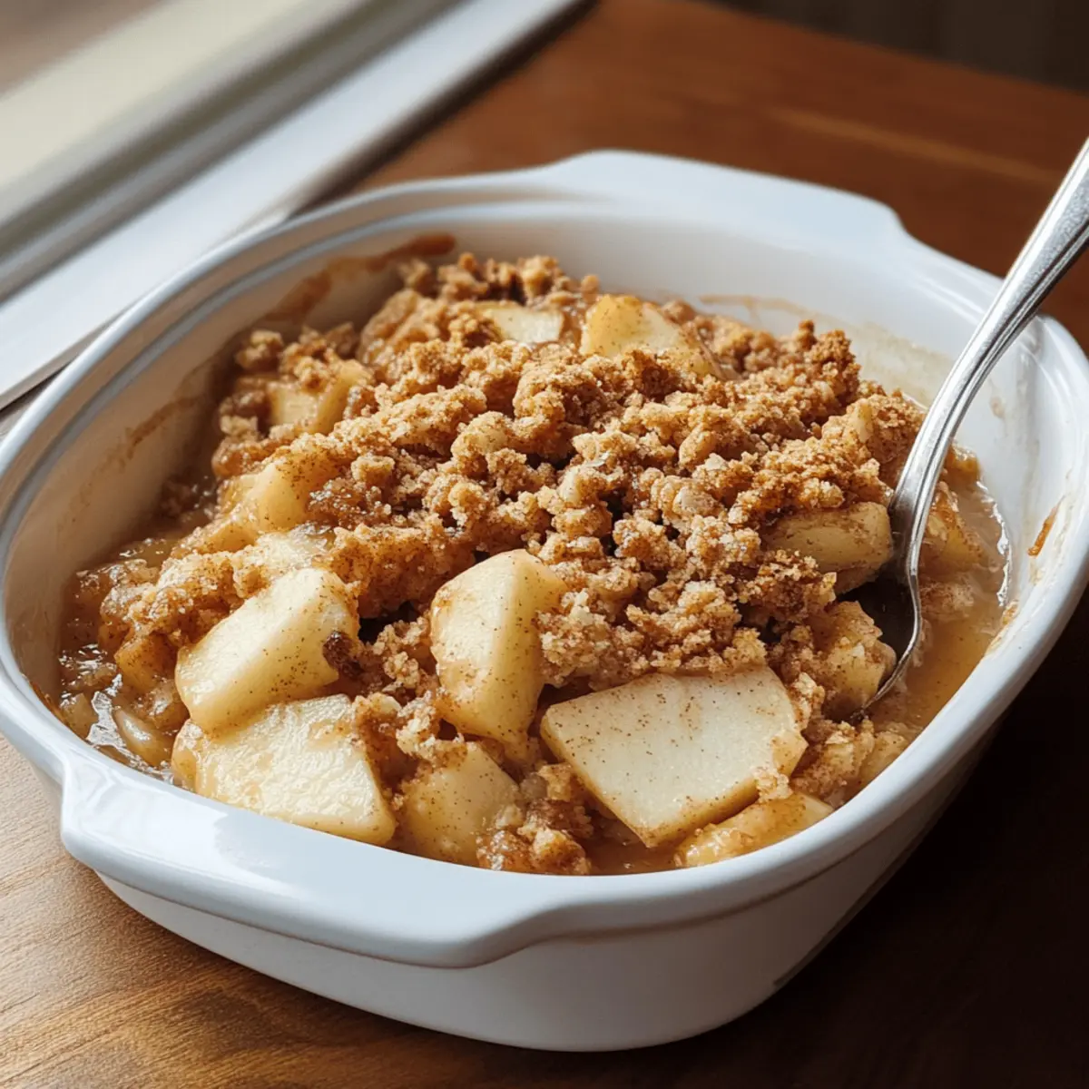 Quick Skillet Apple Cinnamon Crisp