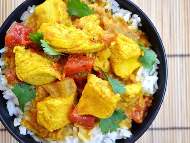 Sautéed Chicken with Turmeric and Garlic Leaf