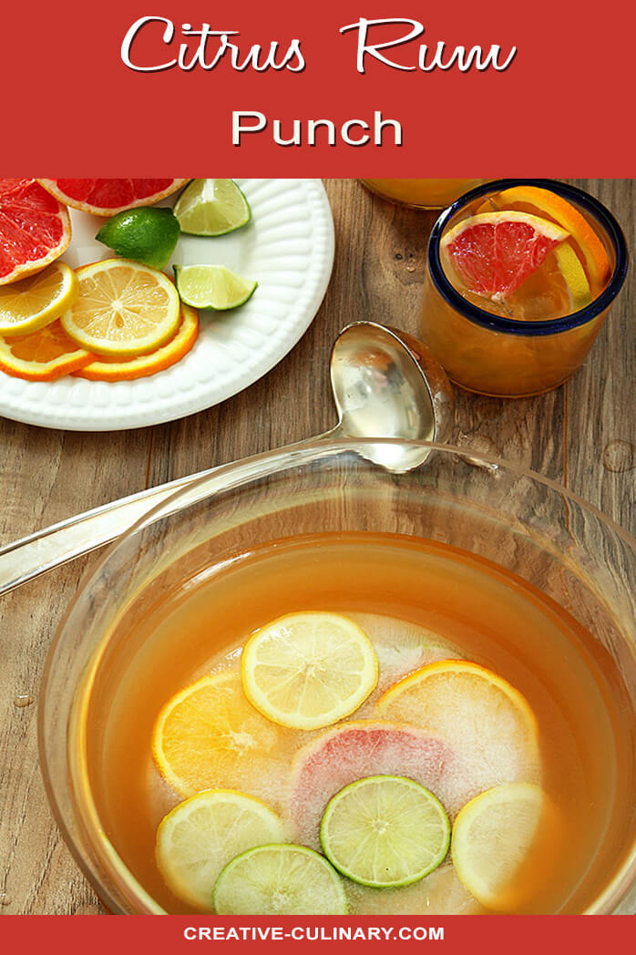 Punch Bar-Inspired Spiced Rum Citrus Cocktail