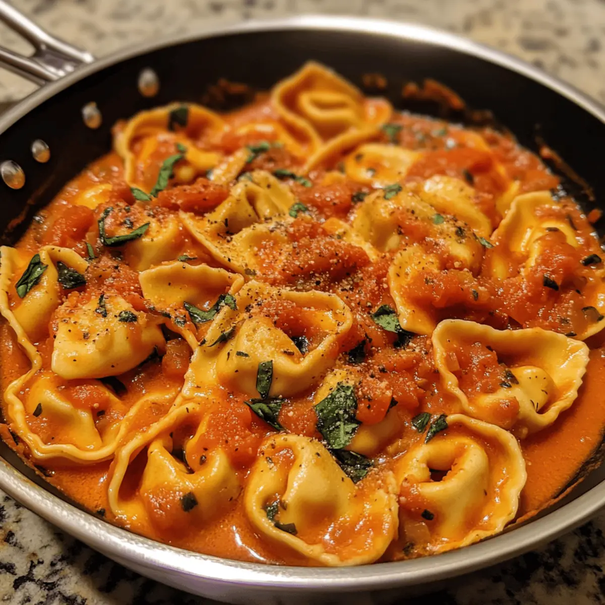 One-Pot Creamy Tomato Basil Tortellini