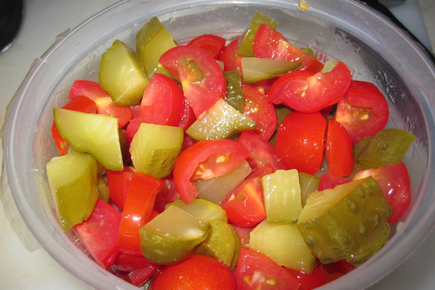 Tomato-Cucumber Salad with Dill