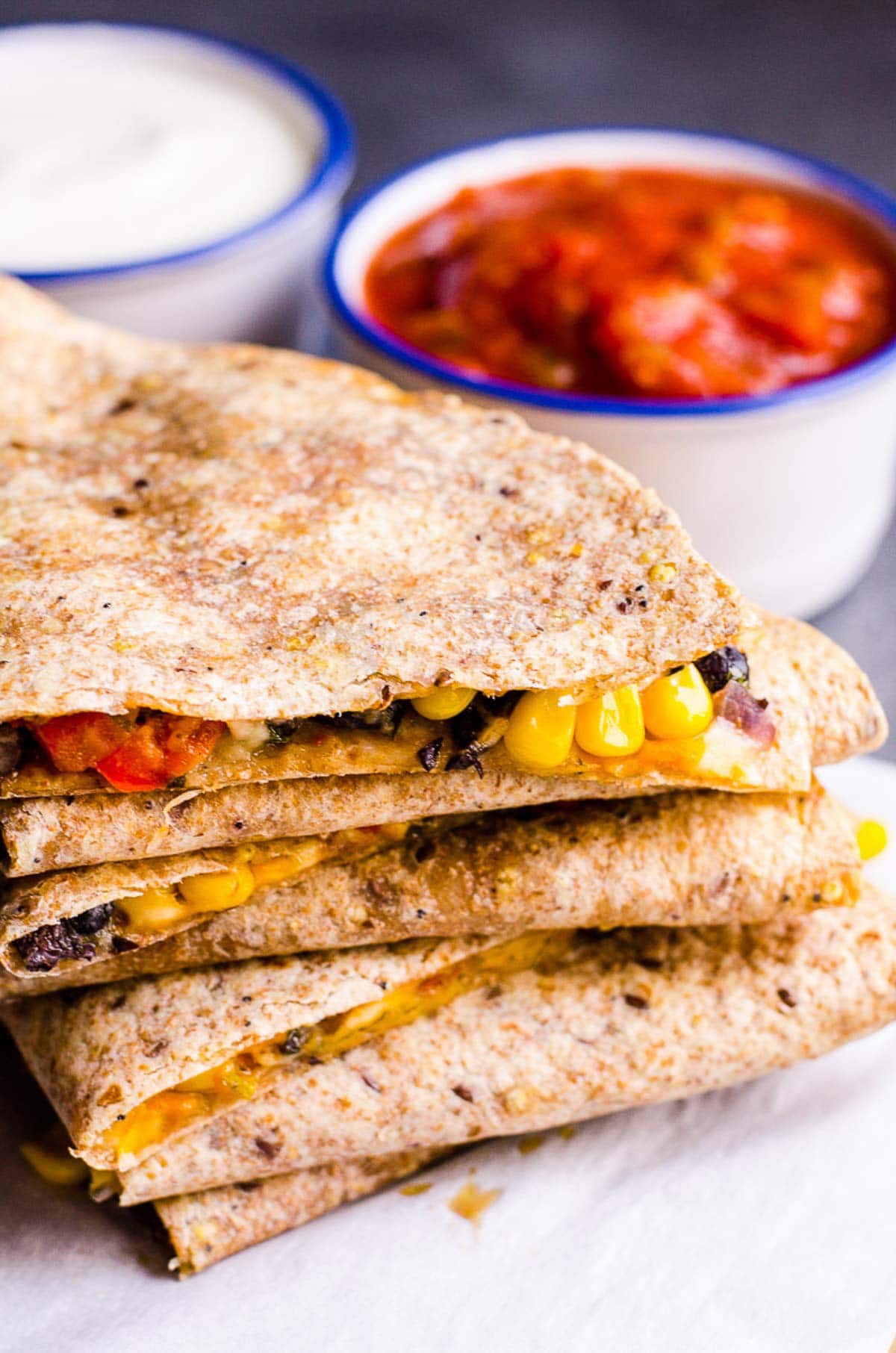 Kid-Friendly Cheesy Vegetable Quesadilla
