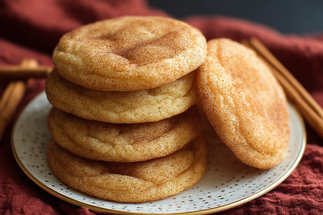 Chewy Cinnamon Sugar Snickerdoodle Cookies