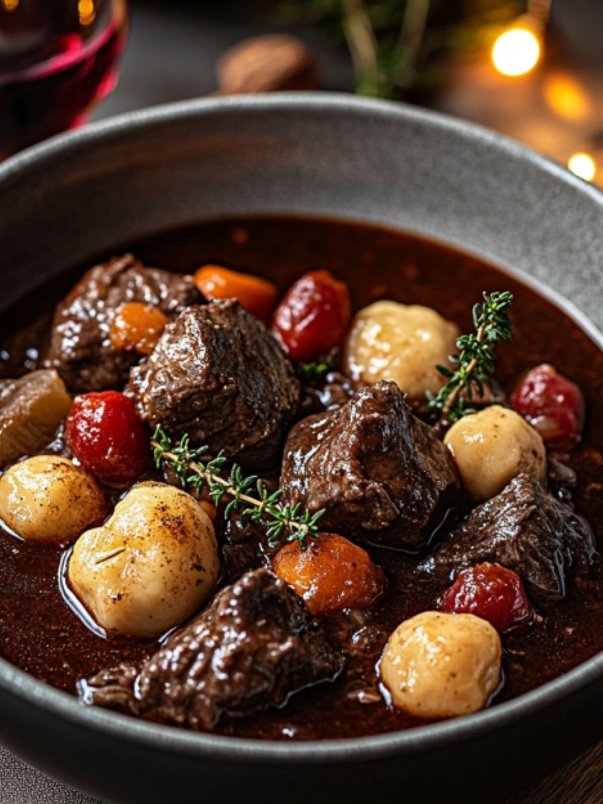 French Oven-Braised Red Wine Beef Stew