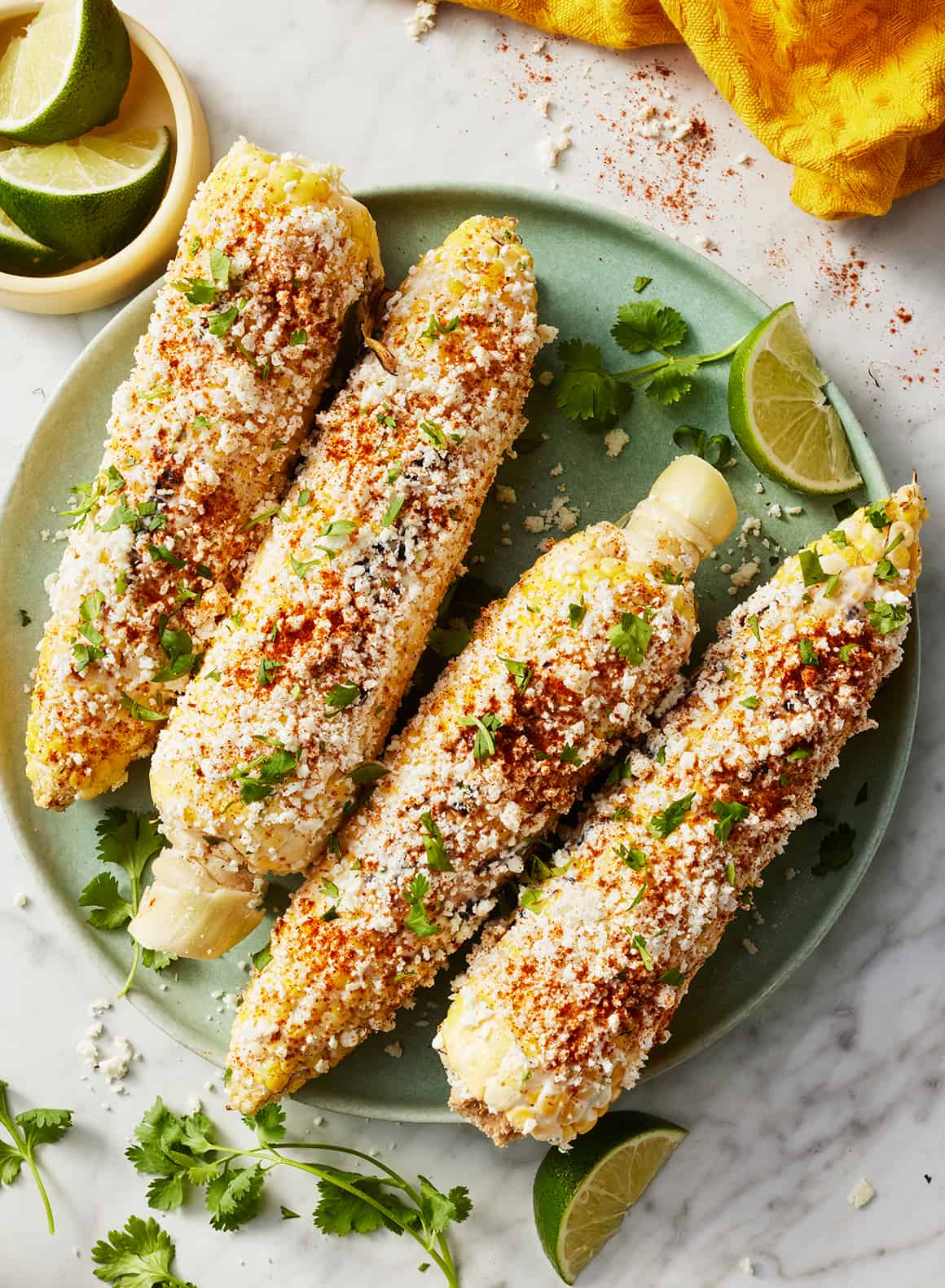 Traditional Mexican Street-Style Elote with Chili-Lime Butter