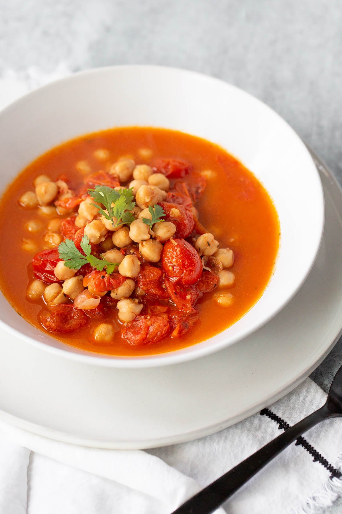 Popular Spiced Chickpea and Tomato Stew