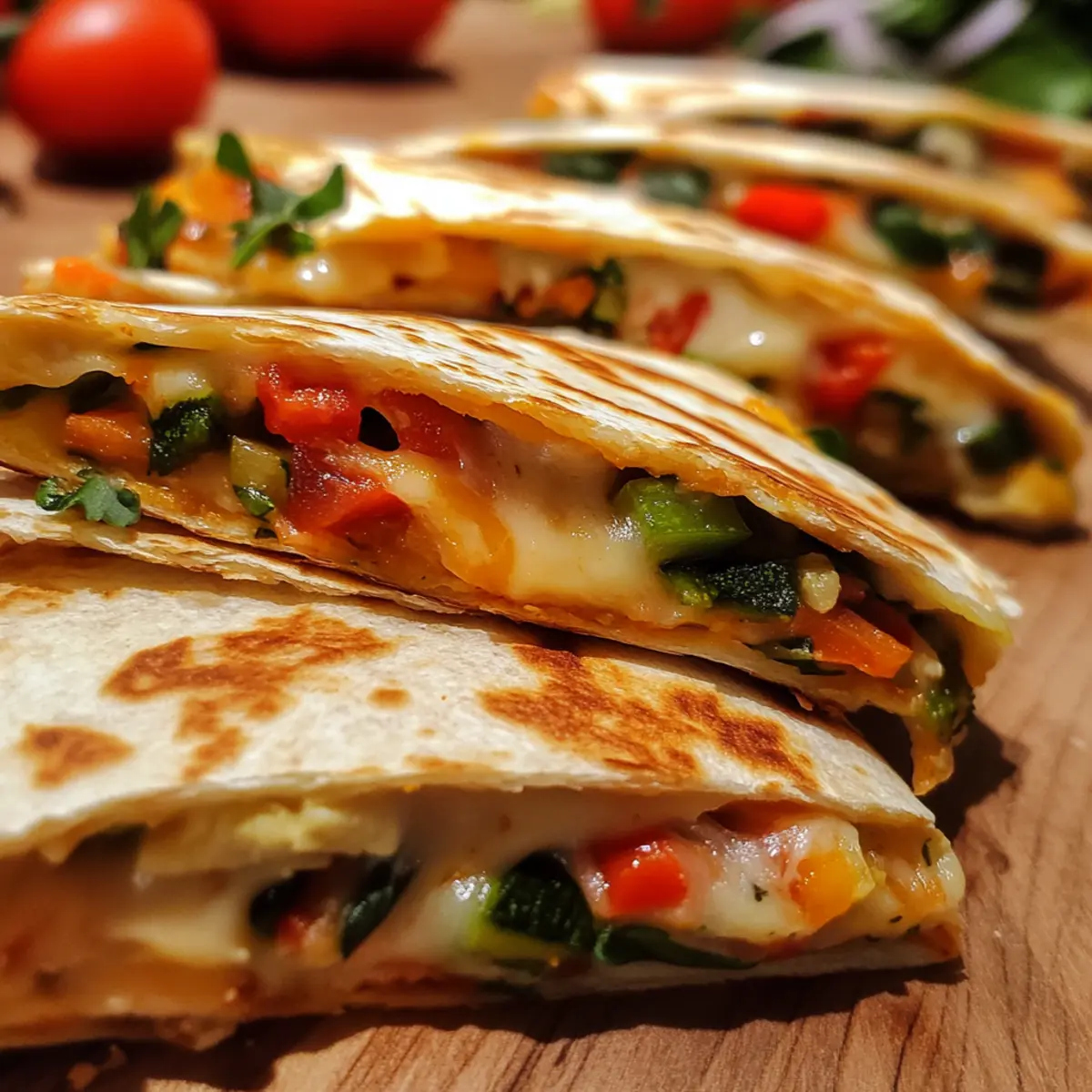 Mini Cheese and Vegetable Quesadillas