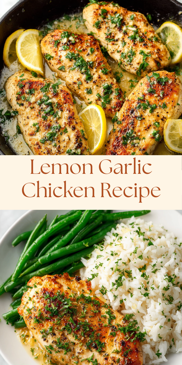 Pan-Seared Lemon Garlic Chicken with Herb Butter