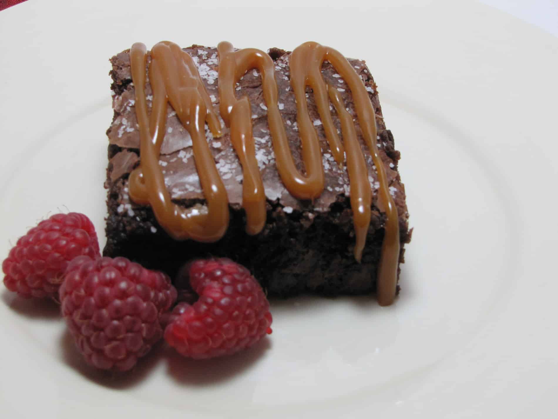 Dark Chocolate & Sea Salt Caramel Brownies