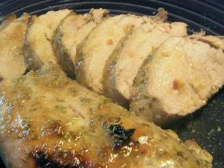 Honey-Glazed Pork Tenderloin with Mustard and Rosemary