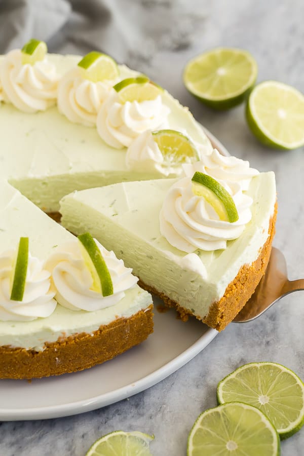 No-Bake Key Lime Cheesecake with Graham Cracker Crust