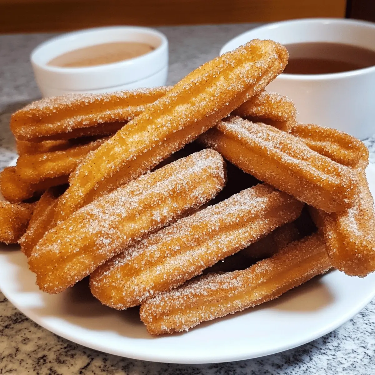 Traditional Spanish Churros with Cinnamon Sugar
