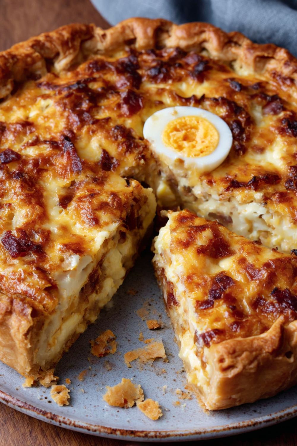 Bacon and Egg Pie with Shortcrust Pastry