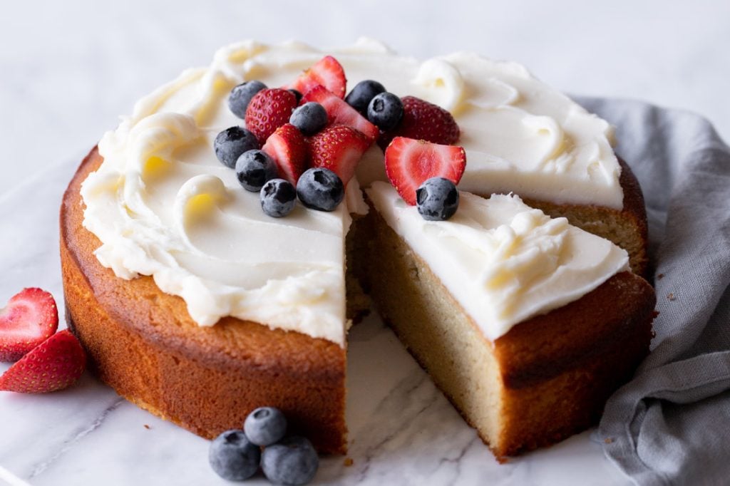 One-Bowl Vanilla Almond Cake