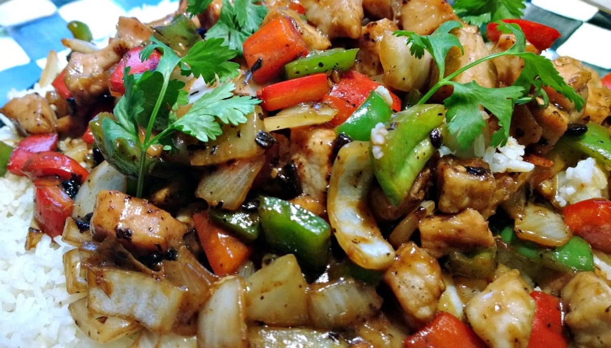 Burmese Stir-Fried Pork with Garlic and Black Bean Sauce