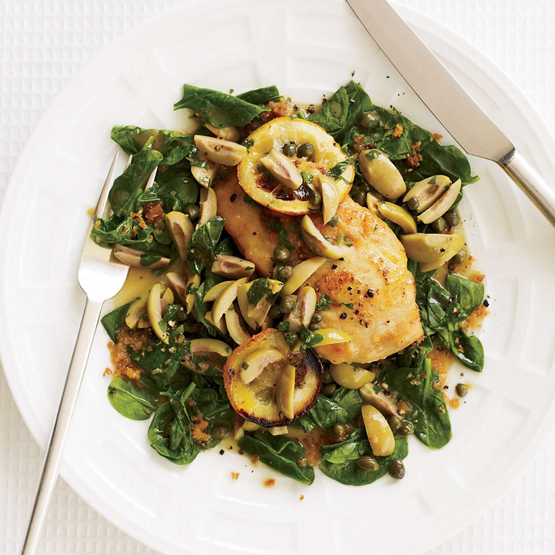 Sautéed Chicken with Garlic and Lemon-Infused Olive Oil