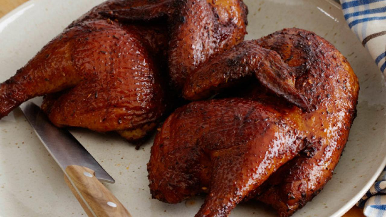 Spiced Smoked Chicken Thighs with Applewood