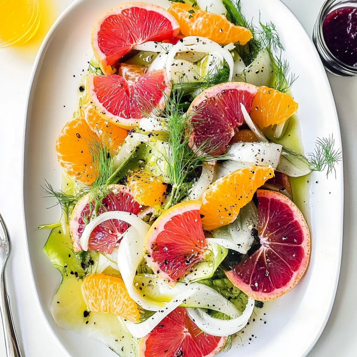 Silvered Citrus Salad with Fennel and Orange Vinaigrette