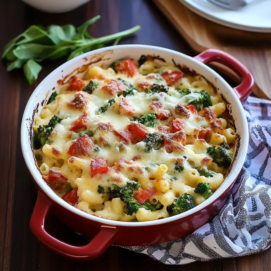 Vegetable-Loaded Macaroni and Cheese Bake