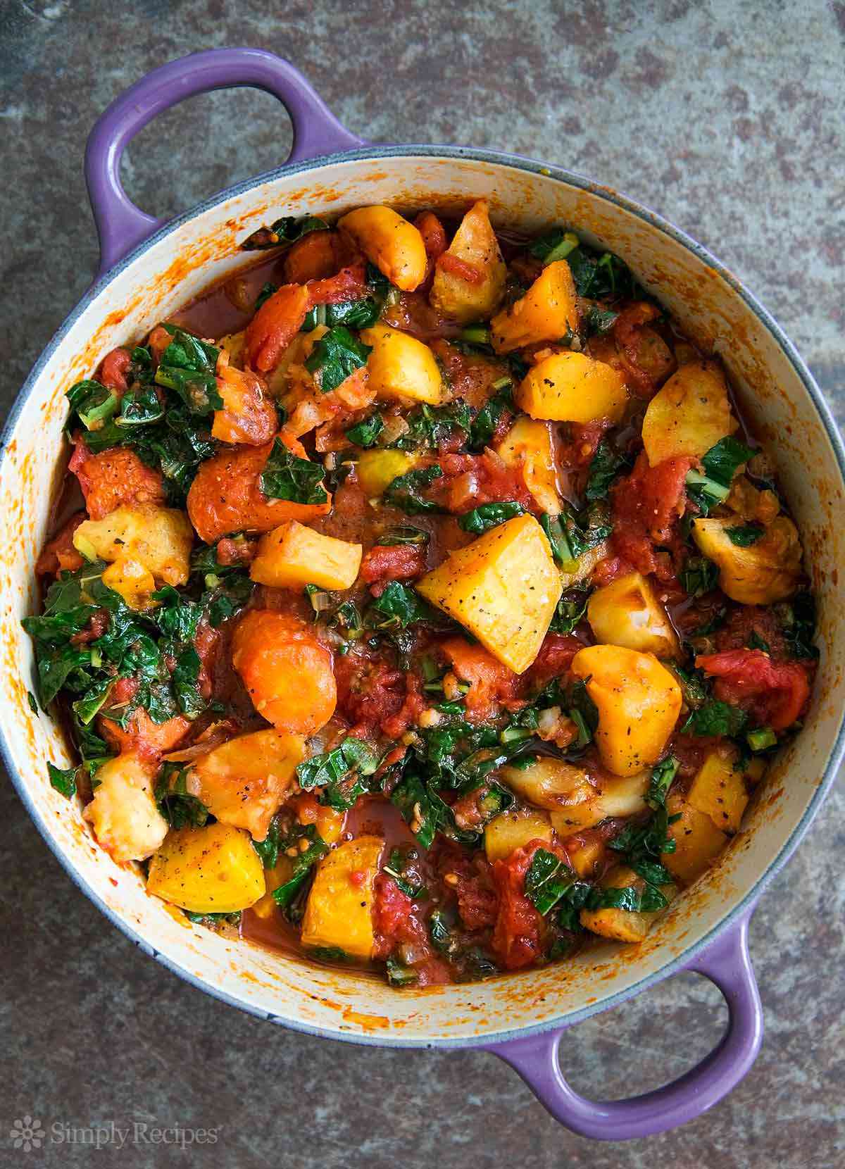 Mountain Valley Vegetable Stew with Roasted Root Vegetables