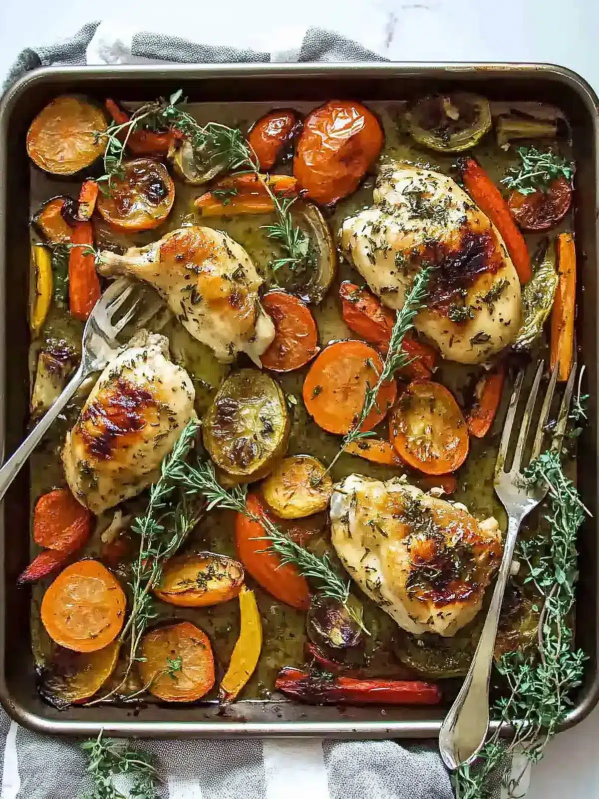 Sheet Pan Herb-Rubbed Chicken with Regional Vegetables