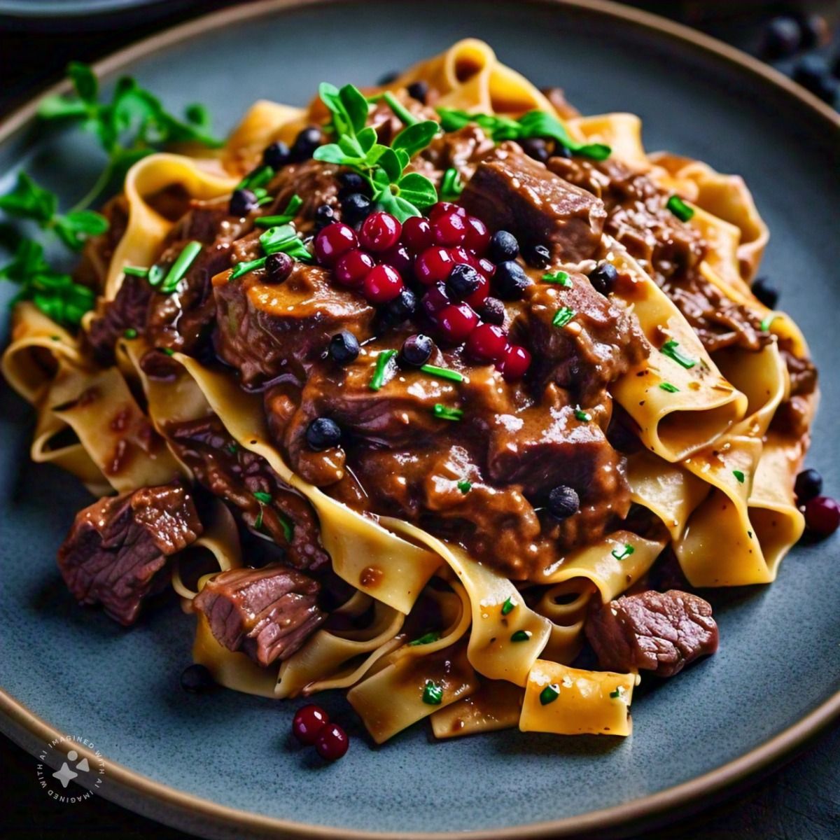 Slow-Braised Kangaroo Ragu with Native Pepperberries