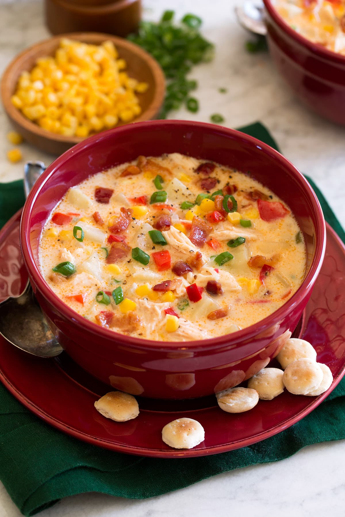 Interactive Radar-Inspired Spiced Tomato and Corn Chowder