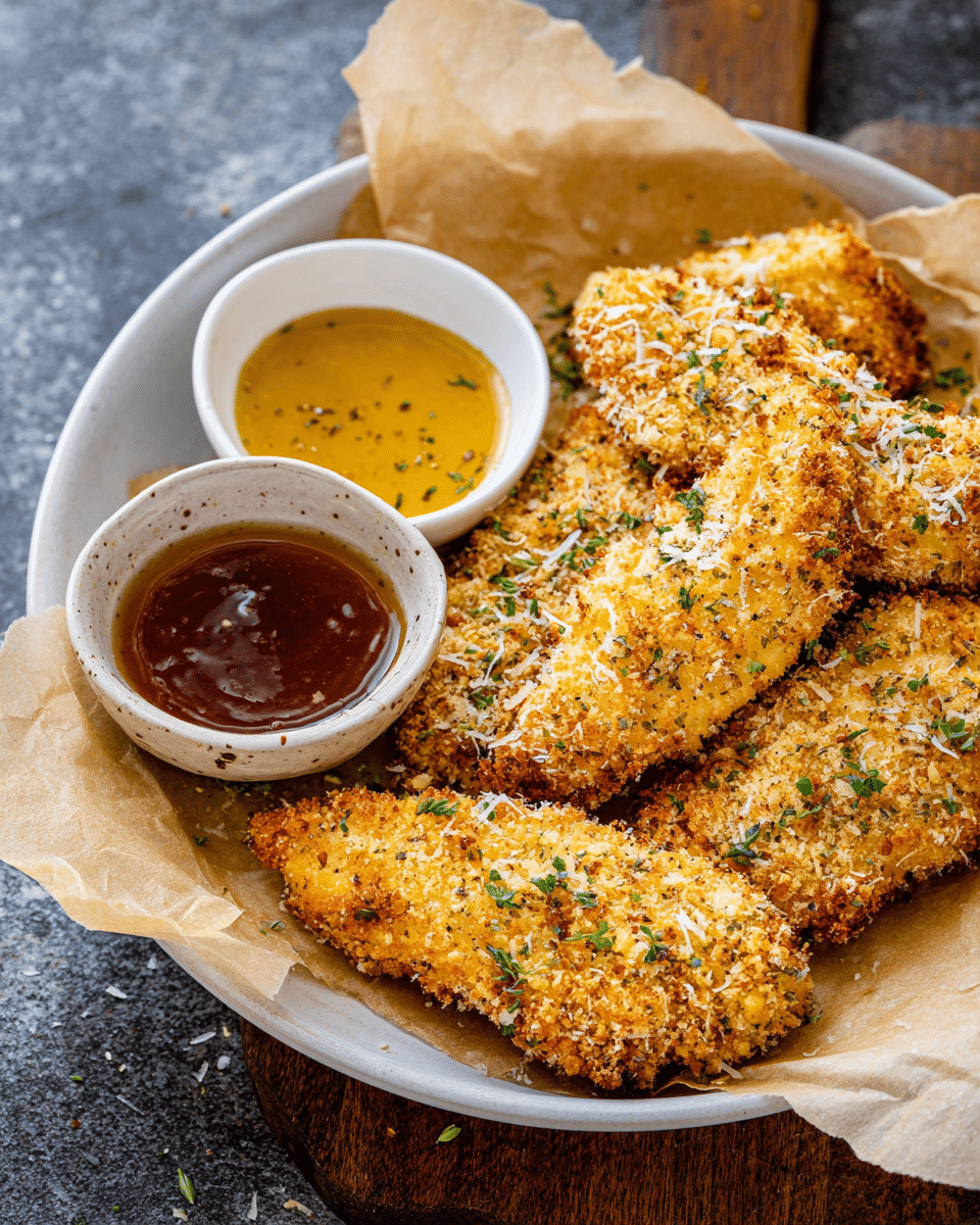 Pan-Seared Chicken Tenders with Honey Mustard Glaze