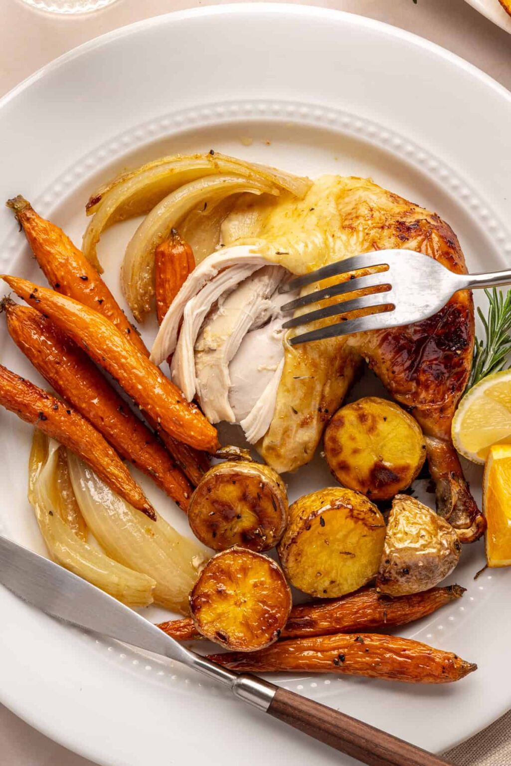 One-Pan Citrus-Glazed Chicken with Roasted Vegetables