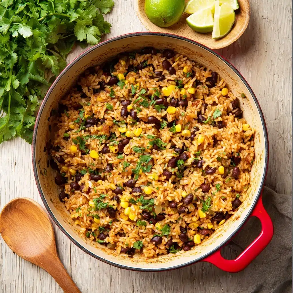 One-Pot Mexican Rice and Black Bean Stew