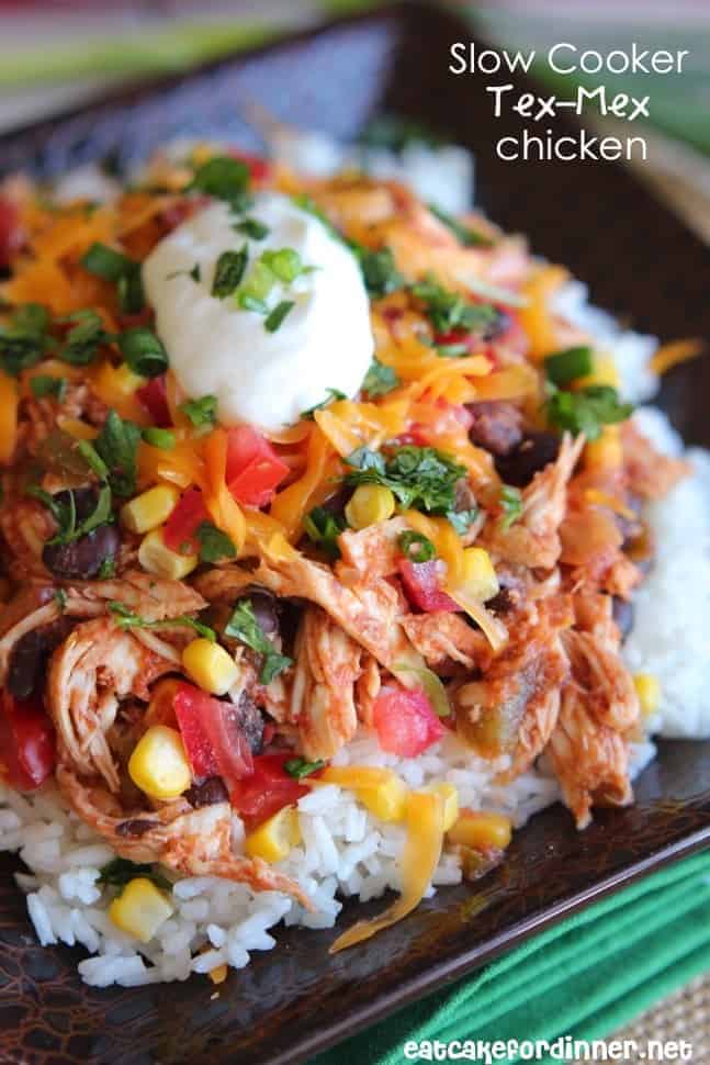 Slow Cooker Tex-Mex Chicken Chili