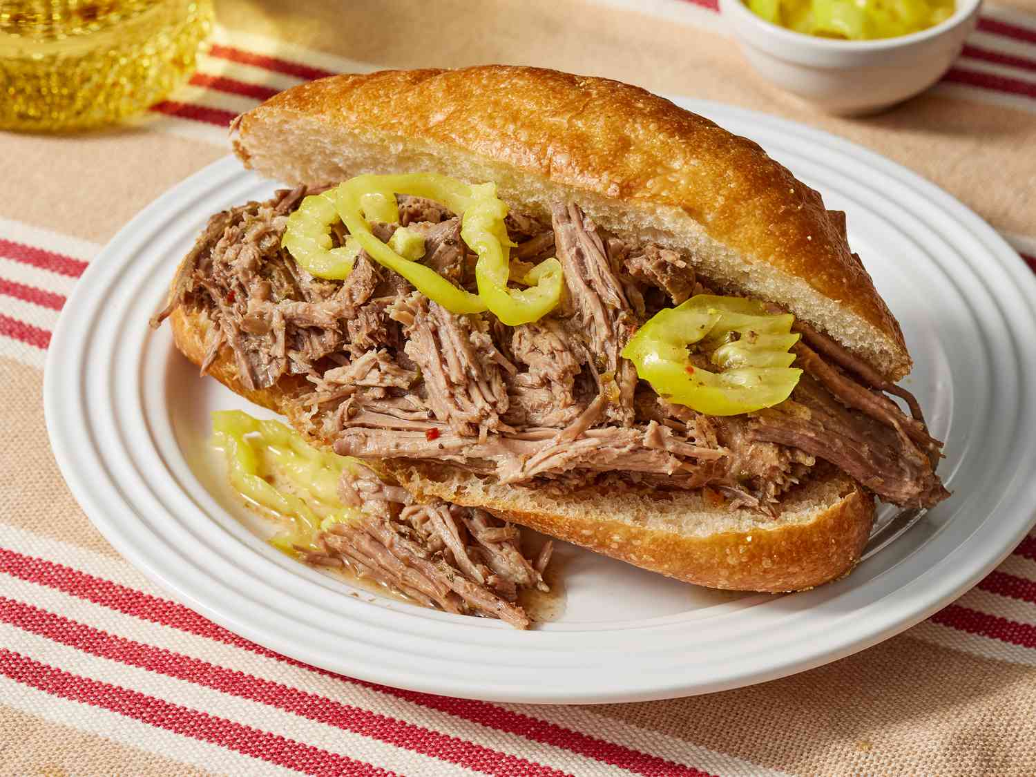 Slow-Cooked Italian Beef with Peppers and Gravy