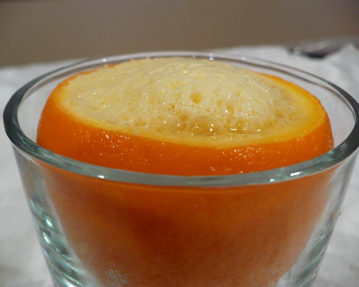 Aperol-Infused Orange Sorbet