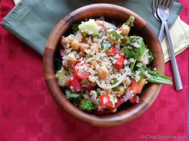 Foam Pit-Inspired Spiced Chickpea and Quinoa Salad